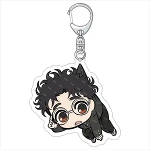 Anime Dandadan Cartoon Character Acrylic Keychain Pendant Decoration Fashion Bag Charms Key Ring Jewelry Accessories Gift