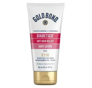 Gold Bond Diabetics' Dry Skin Relief Body Lotion, 4.5 oz., With Aloe