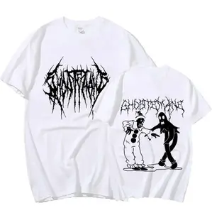 Ghostemane Double Sided Print T-shirt | Men Women Fashion Hip Hop Metal Gothic Rock T Shirt | Unisex Loose Streetwear | Men's Clothing 2 Side T-Shirt | Gift For Fan
