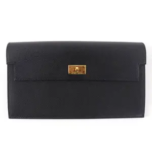 Pre-owned HERMÈS Calfskin Small Leather Goods Hermes Kelly Pocket Long Epsom Wallet