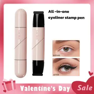 Rotating Winged Eyeliner Stamp Pen Dual-Head Design for Precise Cat Eye & Winged Liner Waterproof Smudge-Proof Formula Quick-Drying Makeup for Busy Days and Special Occasions Valentine's Day