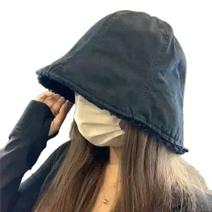 2026 New Arrival Women's Black Bucket Hat - Minimalist Headwear, Effortlessly Chic, Stylish, Ideal for Early Morning Classes, No-Makeup Vibes, Versatile Everyday Sports & Outdoor Accessory