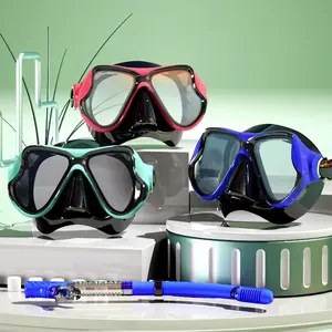 Diving Goggles, 1 Count Diving Mask with Nose Cover, Anti-fog Diving Goggles, Swimming Goggles, Swimming Accessories for Adults