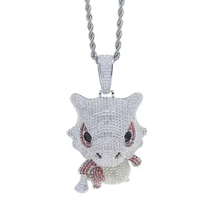 Cute Cartoon Animal Pendant Necklace Cubic Z