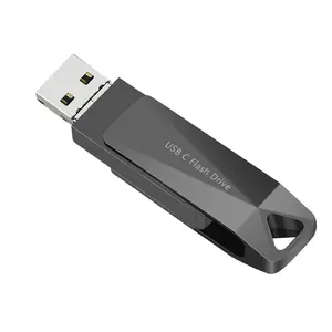 USB C Thumb Drive 1TB for Phone Photo Stick High Speed Flash Drive USB3.0 Memory Stick External Storage Compatible iPhone 15/16 Pad Pro Android USB C and Computer Black