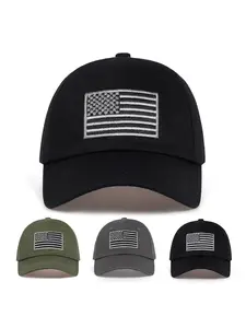 Unisex American Flag Baseball Cap, Adjustable Fit Sun Protection Casual Hat, Sports Outdoor Hats, Spring & Fall Outdoor Travel Beach Vacation