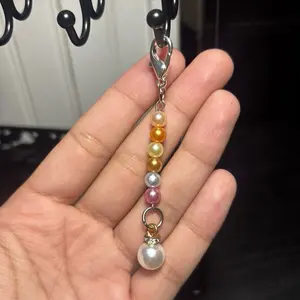 Stitch Markers Crochet Charms with Colorful Beads and Lobster Clasp for Knitting and Crochet Projects