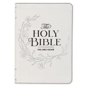Pearlized White Large Print Compact King James Version Bible