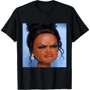 Angry Disgusted Black Doll Face Meme TShirt for Men Women Funny Black Doll Meme Graphic Tee Cool Streetwear Top with Unique Angry Meme Design Perfect for Meme Lovers Fans of Angry Disgusted Expressionseveryday shirt  cotton funny womens shirt
