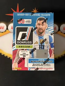 2025/26 Panini Donruss Road to FIFA World Cup Soccer Blaster Box (ONE NUMBERED CARD PER BOX + KABOOM CHASE)