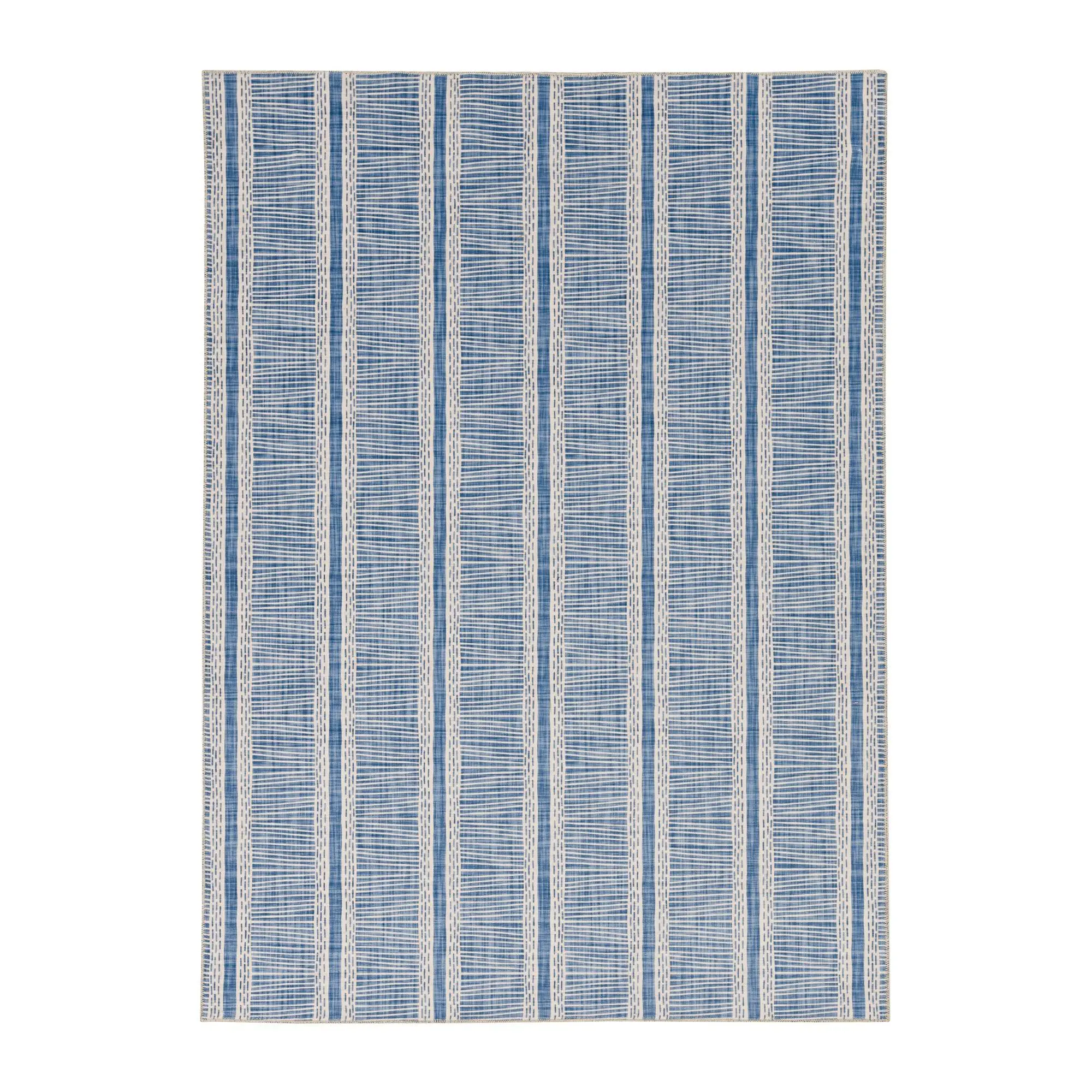 Linon Home Luna 2'x3' Washable Non-Slip Decorative Striped Rug