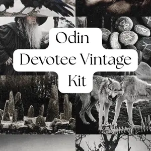 Odin Worship Vintage Bundle, Vintage Witchcraft Tools, Norse Paganism Bundle, Odin Devotee Worship Kit, Norse Pagan Witch Kit