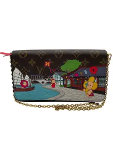 Pre-owned Louis Vuitton Coated Canvas Crossbody Bags POCHETTE FELICE VIVIENNE