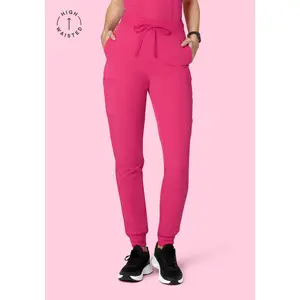 High Waisted Joggers Hot Pink