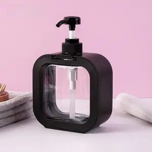 Travel Dispenser Bottle Press-Down Large Capacity Transparent Visible Hand Soap Empty Bottle Portable Lotion Shower Gel Bottle