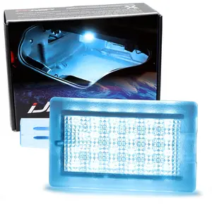 iJDMTOY Super Bright 2W High Power Aqua Ice Blue Full LED Trunk Cargo Area Light Assembly For Dodge Challenger Charger Dart Magnum Chrysler 200 300 Sebring, Powered by 18-SMD LED Diodes