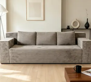 71" 3Setaser Sofa,Corduroy Fabric,Deep Seat Couches,Comfy Loveseat Sofa,No Assembly,1pcs for Living room, Bedroom,Conference room ,Apartment L Shaped Sofa Fluffy Sofa Set