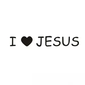 Universal Car Sticker - Jesus Reflective Vinyl Decal with Mirror Finish, Waterproof Decals, Automotive Exterior Accessory for Faith-Inspired Pride