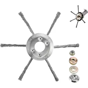 7" Inch Gas Trimmer Head – Wire Weed Eater Brush Trimmer Head for Lawn Mowers, Fits,, Echo with Install Kit
