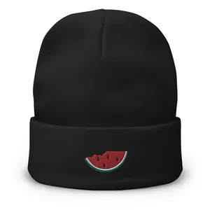 Palestine watermelon 3d puff Embroidered Beanie
