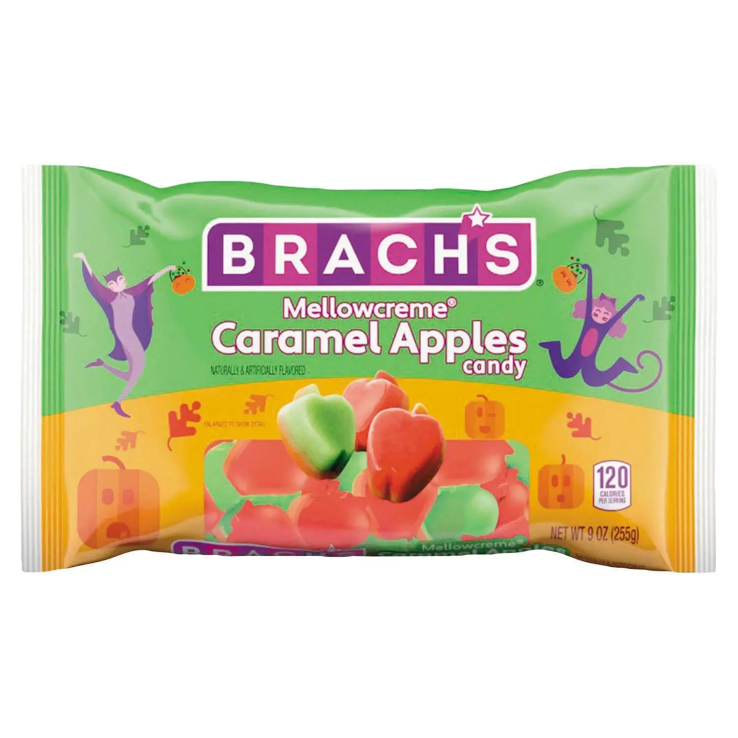 Brach’s Mellowcreme Caramel Apples Pick and Mix Novelty Candy for Children - 9 oz, Approx. 32 Pcs, Mellowcreme Candies