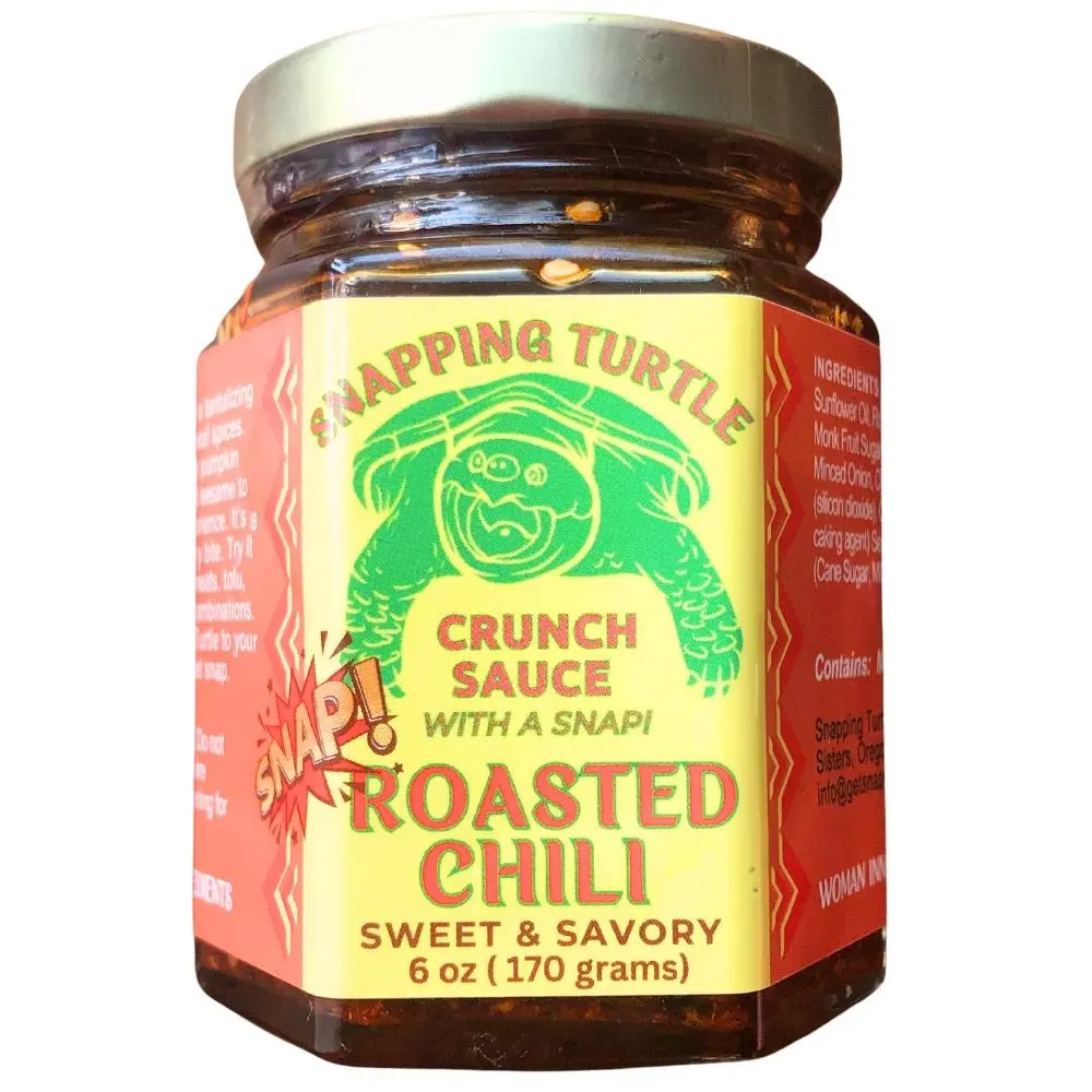 Snapping Turtle Roasted Chili Crunch Sauce - Spicy Flavor with Savory Texture - Spice