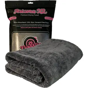 Arizona XL Microfiber  Drying Towel - 24"x36" - 1400 GSM Double Twisted Loop - Ultra Absorbent, Streak-Free, for Men Gifts for Men -  Detailing Towel for Professionals