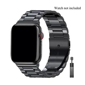 Metal Band Compatible with Apple Watch Series 1-11 & Ultra Se, Stainless Steel Business Strap for Men Women, Smartwatch Strap, Fits 38mm-49mm Watches, Smart Watch Straps