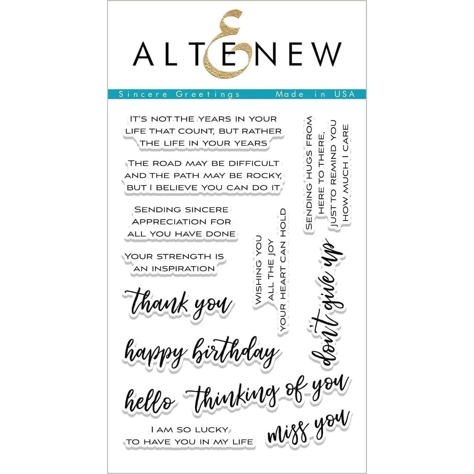 Sincere Greetings Stamp Set