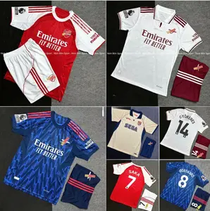 2025/26 Red White Soccer Jersey Set – Premium Breathable Football Uniform, Match Style Sports Kit for Men Women, Fan Inspired Athletic Wear
