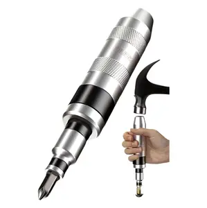 OUDISI 7/13 Piece-Impact Screwdriver Bit ,features an impact-resistant handle design,SetMade of high-strength steel, Equipped with click-type screwdriver and storage case, ideal for automotive and construction applications.