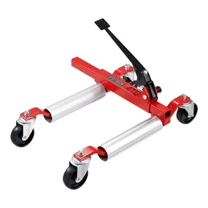 VEVOR Wheel Dolly, TikTokShopBlackFriday, Max Capacity 1500 Lbs Car Dolly, Car Jack Dolly Lifter with 360° Rotatable Wheels, Heavy Duty Vehicle Positioning Ratchet Tire Jack, for Vehicle Car Auto Repair Moving