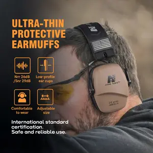 ARM NEXT V30 Passive Hearing Protection Earmuffs - Tactical Silicone Ear Protection for Shooting & Hunting, Non-Electronic Noise Reduction Earmuffs