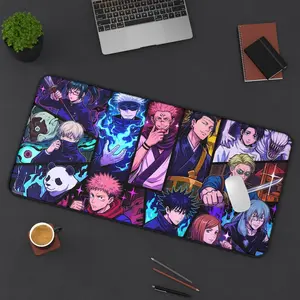 [Sale up to 50%] [Free Ship] Anime Sorcerer Characters Desk Mat, Anime Collage Gaming Mousepad
