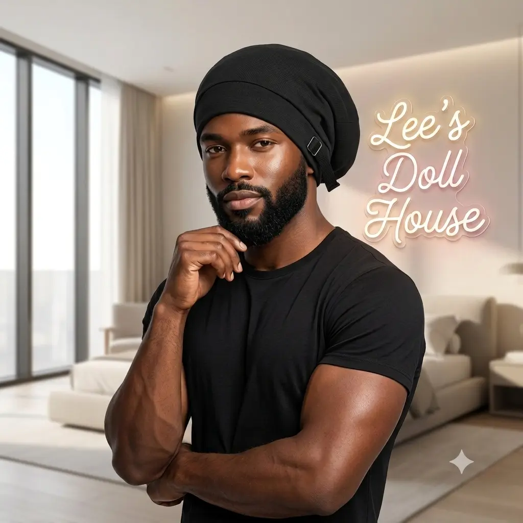 Luxury Men Hair Bonnets, Adjustable Hair Bonnets