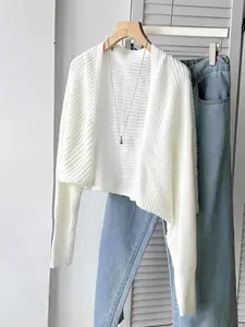 Elegant Women's Knit Sweater, Plus Size Ladies' Wool Cardigan, Open Front Pullover, Valentine's Day Gift, Ramadan, Daily Wear, Date Night, Womenswear, Knitwear, Casual