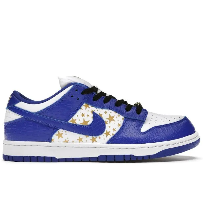 Nike Men's SB Dunk Low Supreme Stars Hyper Royal (2021) Skateboarding Shoes, from StockX