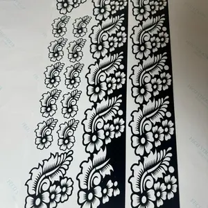 Henna Stencils Complete Set Palm Feet Fingers Design for Temporary Henna Tattoos Unique Patterns Suitable for Various Occasions and Event.