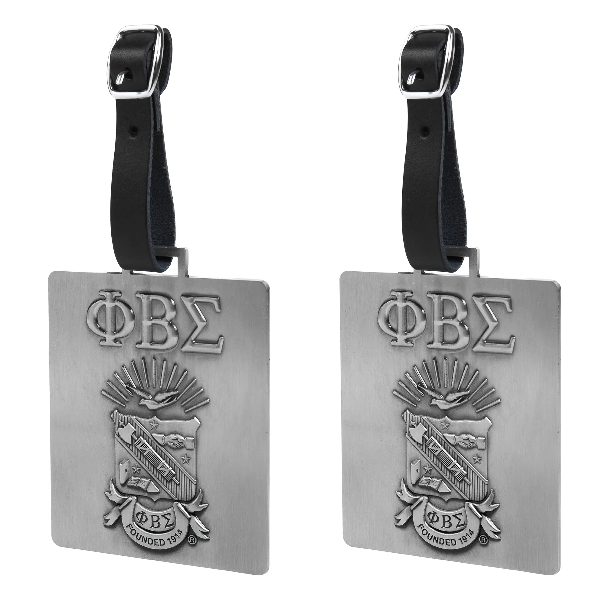 BBGreek Phi Beta Sigma - Travel Luggage Tags - Set of 2 - Official Vendor