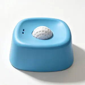 Interactive Slow Feeder Dog Bowl with Rolling Lick Ball - Pet Anxiety Relief Licking Mat Alternative for Peanut Butter, Yogurt & Treats - Promotes Healthy Digestion & Slows Eating for Dogs & Cats