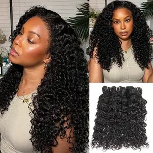 Brazilian Water Wave Bundles Quick Weave Hair Bundles Water Wave Human HAIR Bundles Double Strong Weft