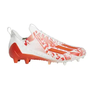 adidas Mens Adizero 12.0 Mismatch Football Sneakers Shoes - Red, White