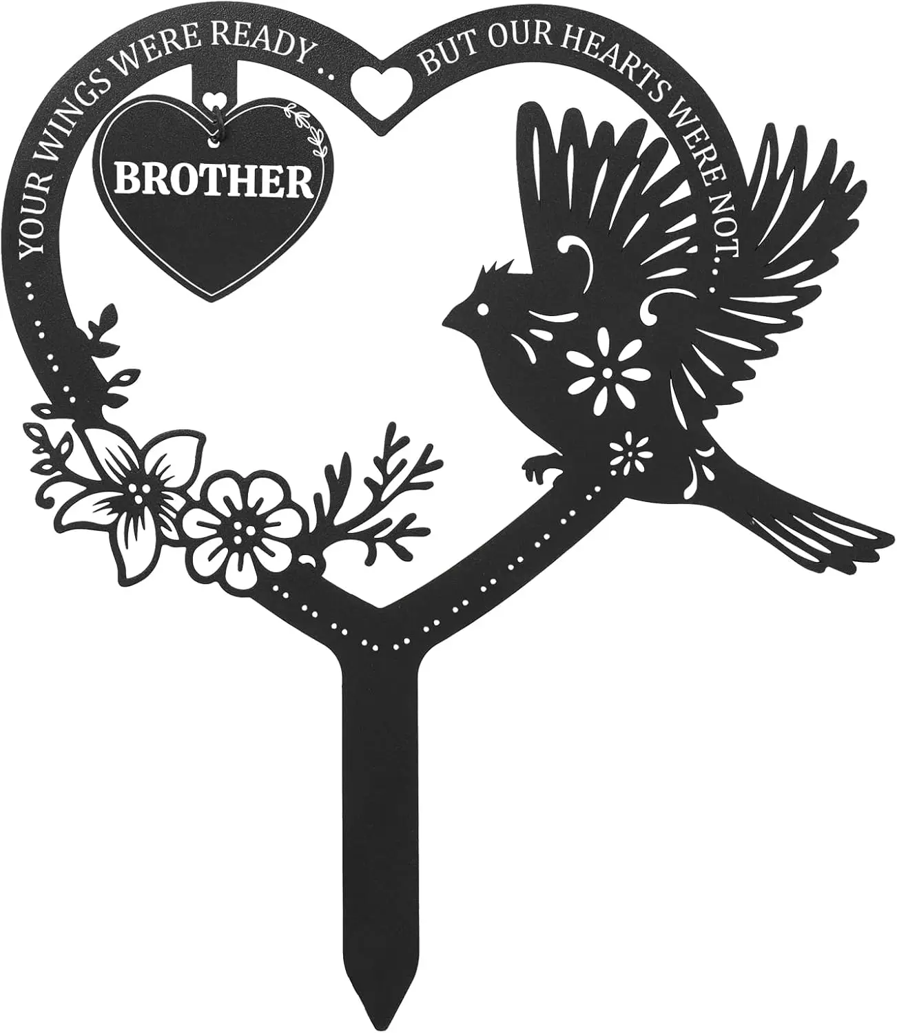 Memorial Grave Markers for , Cemetery Decorations for Grave, Memorial Gifts for Loss of  Grave Decorations for Cemetery Memorial Day Plaques for Outdoors