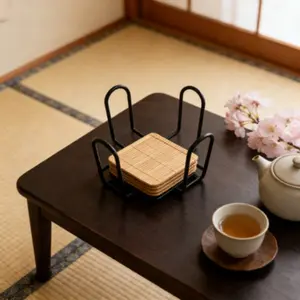 Iron X-Shape Cup Holder Stand, Space-Saving Desktop Storage Rack, Coffee Bar Kitchen Table Practical Organizer