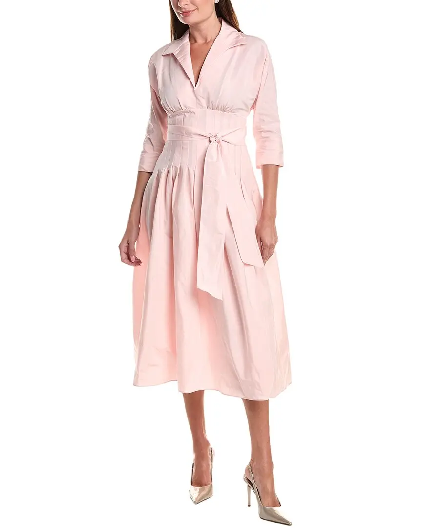 Teri Jon by Rickie Freeman Taffeta Tea Shirt Gown