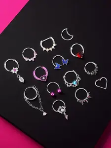 High-Quality Y2K Style Nose Ring, Maximalist Jewelry, No Piercing Needed, Low Allergy, Fade-Resistant, Perfect for Daily Use and Parties, Ideal Gift