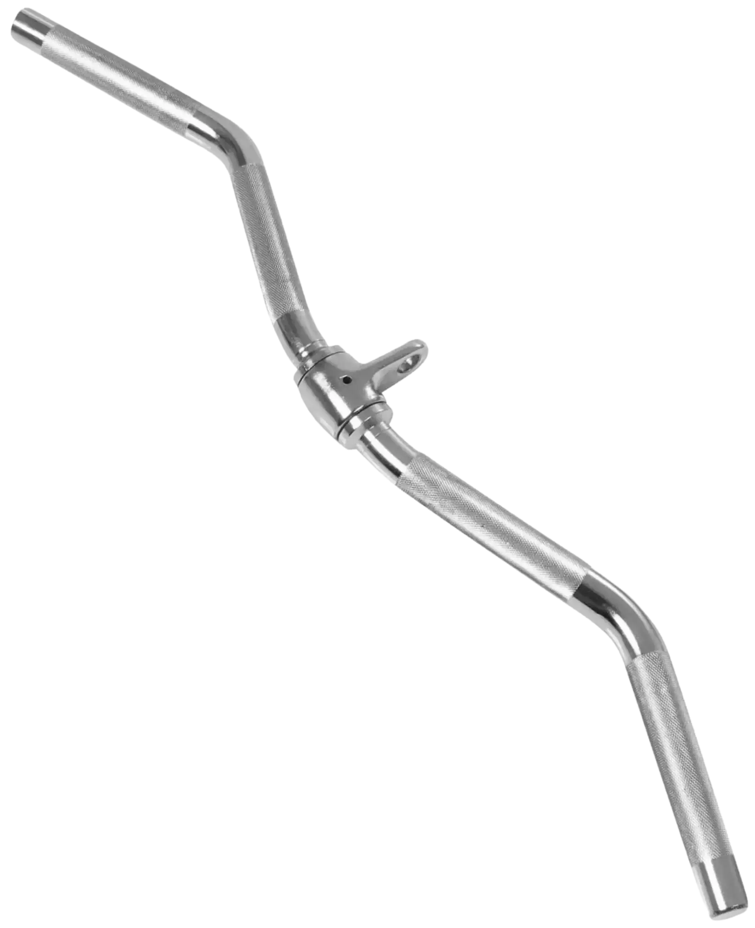 French Fitness Chrome 28" Revolving Curl Bar, New Weight Training Workout Equipment