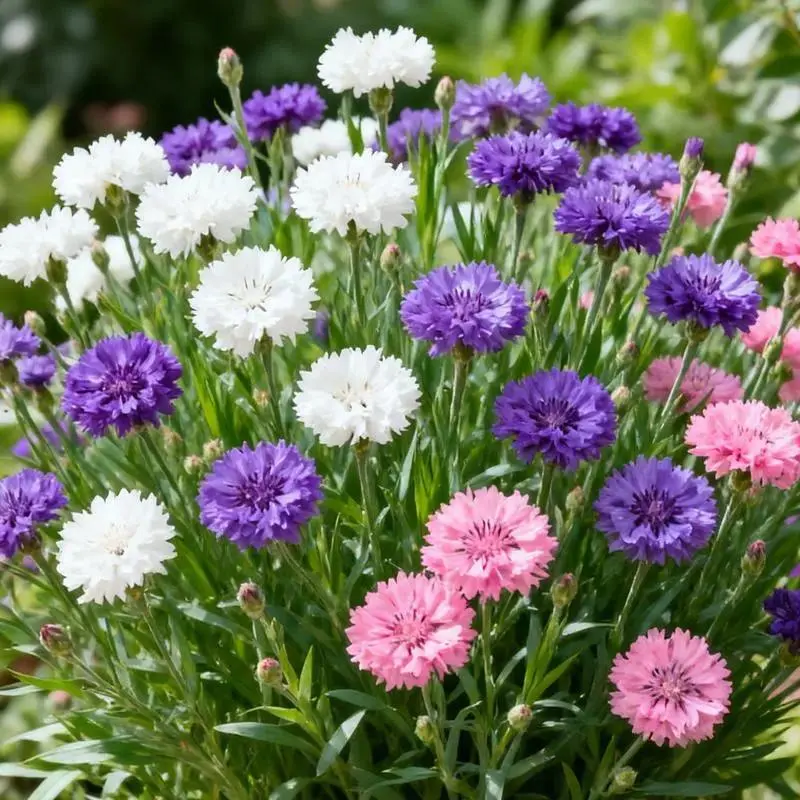 Cornflower Flower Seeds for Planting - 200-Count Pack, Brilliant Blue Blooms, Outdoor Decor, Flower Borders, Full Sun, Easy Growth, Pollinator-Friendly, Brings Fresh Cottage-Inspired Look - Seeds Only, No Live Plants Included