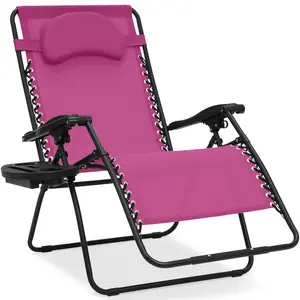 Best Choice Products Oversized Zero Gravity Chair, Folding Outdoor Patio Recliner w/ Cup Holder