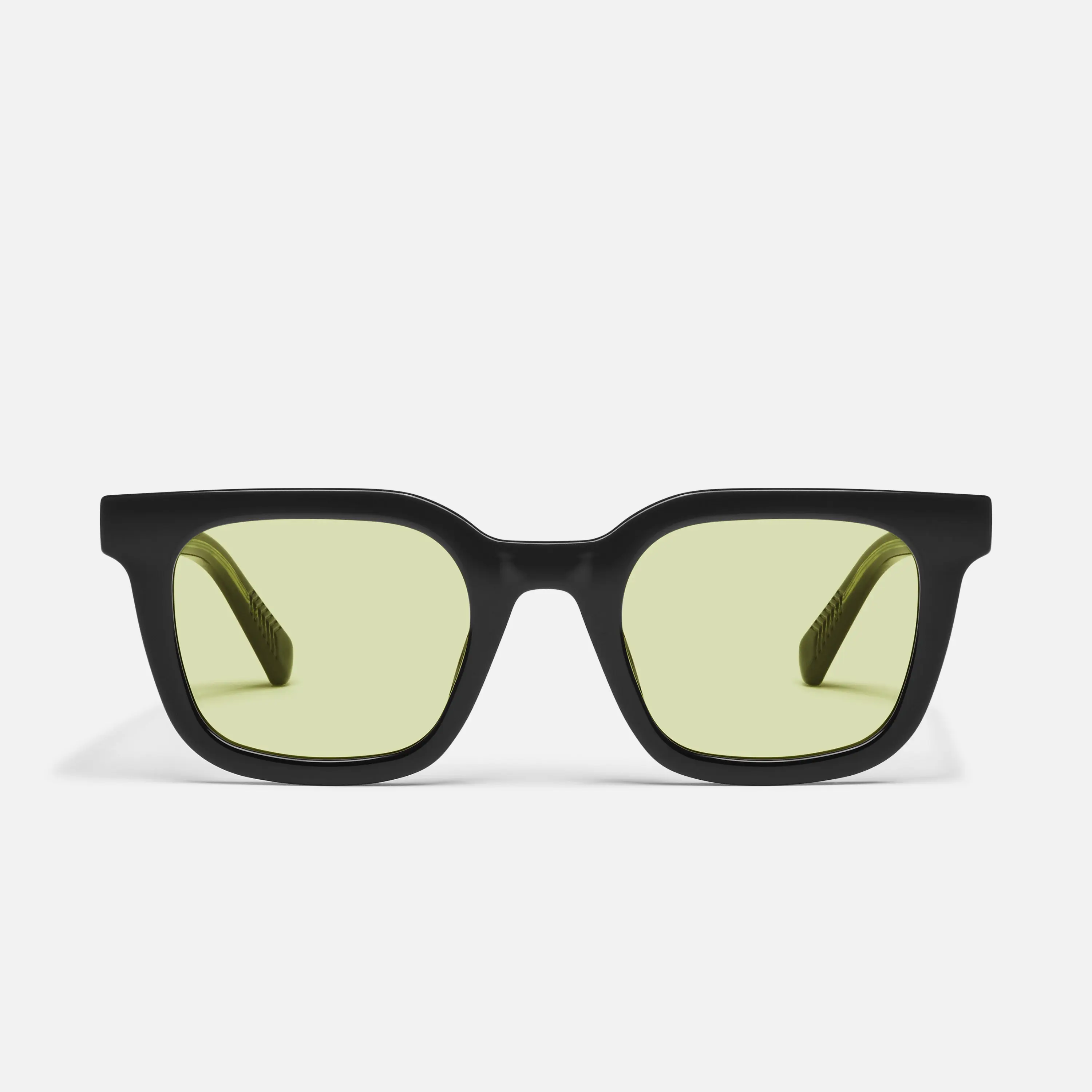 QUAY AUSTRALIA GAME OVER Square Sunglasses - Modern Frame with Exposed Wire Core Arms & High-Quality Hinge
